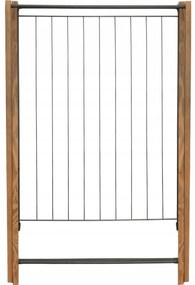 Erga Aurora Strong, drevený vešiak na sušenie bielizne 97,5x69,5x90 cm na postavenie, hnedá-čierna, ERG-SEP-1002SEPSULUNA