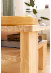 Hnedý konferenčný stolík z borovicového dreva 45x68 cm Japan – Karup Design