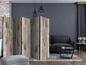 Paraván - Stylish Wood II [Room Dividers] Veľkosť: 225x172, Verzia: Jednostranný