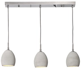 Závesná svetlá Cement sivá 3 betón