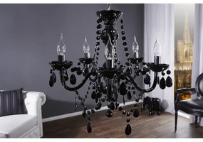 Luster 1452 5-Ramien čierny - PRODUKT JE SKLADOM U NÁS - 1Ks  - Komfort-nábytok