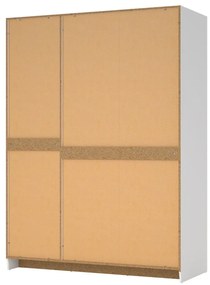 Biela šatníková skriňa 147x200 cm Billund – Tvilum