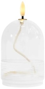 SIRIUS LED olejová lampa Dea, Ø11 x 15 cm, číra