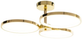 Toolight Toolight, LED stropné svietidlo + diaľkové ovládanie APP993-C, zlatá, OSW-08149