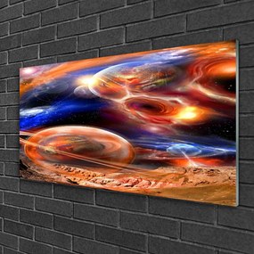 Obraz na skle Abstrakcie vesmír 120x60 cm