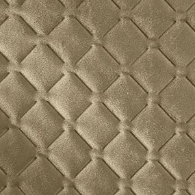 Dekorstudio Zamatový prehoz na posteľ DIMON v béžovej farbe Rozmer prehozu (šírka x dĺžka): 70x160cm