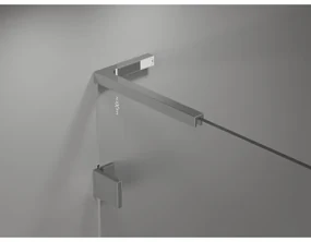 Mexen Lunar L Duo výklopný sprchový kút 95 x 75 cm, 8mm číre sklo, chrómový profil, 834L-095L-075P-01-00