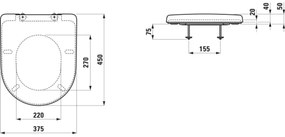 LAUFEN H8939580000001 - WC sedátko SoftClose PRO duroplast/biela