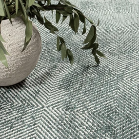 Dekorstudio Obojstranný koberec na terasu DuoRug 5845 - zelený Rozmer koberca: 200x290cm