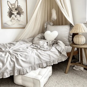 Posteľná bielizeň s volánom – tmavo béžová Margaret od 140x200 cm 140x200 cm