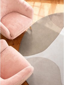 Béžový ručne tkaný vlnený okrúhly koberec ø 200 cm Hackney Clarissa – Ted Baker