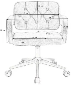 LuxuryForm DESIGN Kreslo ADRIA VELUR na striebornom kríži - čierne