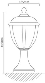 Redo 2604-3K BL - LED Vonkajšia lampa UNITE LED/6,5W/230V IP44