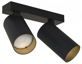 NOWODVORSKI Nástenné / stropné bodové LED osvetlenie MONO, 2xGU10, 10W, čierne, zlaté