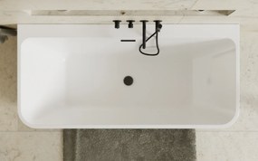 Besco Akrylátová voľne stojaca vaňa Varya BW Matt 150x75 BESCO-Typ výpuste: Click-Clack s prepadom, grafit, BESCO-Rozmery: 150x75, BESCO-Farba: Biela…