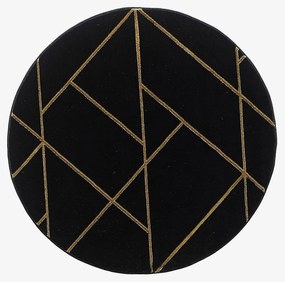 Koberec Diamond 1,6/1,6 B0052 čierna/zlatá