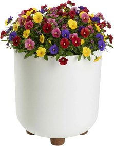 PLASTOVÝ KVETINÁČ TERRA 19,5X21 CM KRÉMOVÁ