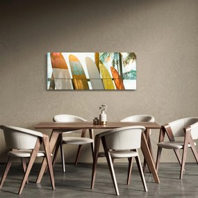 Obraz - Surfovacie dosky (120x50 cm)