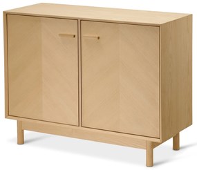 Skrinka z jaseňového dreva s ozdobnými dvierkami