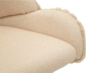 Krémové čalúnené jedálenské kreslá v súprave 2 ks s podrúčkami Stockholm – Mauro Ferretti