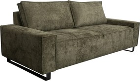 Trojmiestna pohovka Cassino, olivovo zelená tkanina