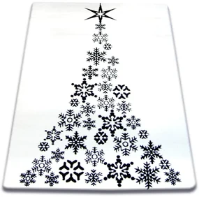 Koberec XMAS - F792 krém/čierny