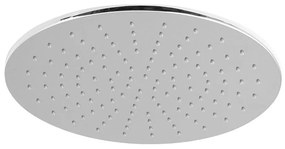 Mosadzná hlavová sprcha v lesklo striebornej farbe ø 30 cm – Sapho