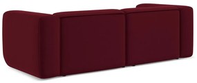 Vínovočervená zamatová pohovka 228 cm Ekahi – Makamii