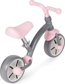 ECOTOYS odrážadlo pre deti 3+ EVA kolesá, nastaviteľné sedadlo 33–41 cm, sivé