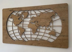 Svietiaci obraz Mapa sveta na batériu