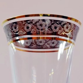 BOHEMIA ANGELA ZLATO-PLATINOVÝ POHÁR 185 ML SADA 6 KS