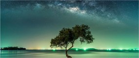 Obraz nočného neba (120x50 cm)