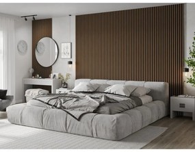 Mexen Lam-F, akustické stenové lamely 275 × 30 cm, plstený podklad 8 mm, technická dyha, orech espresso, S105-275307-3015-019