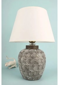 Stolná lampa RAMZES 1xE27/40W/230V biela/šedá