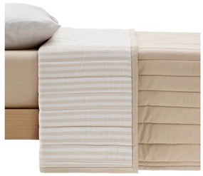 Béžový prešívaný pléd z Bio bavlny 180x240 cm Sini – Kave Home