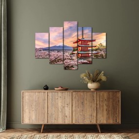 Obraz - Fudži, Japonsko (150x105 cm)