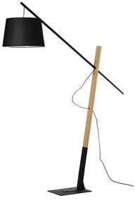 Moderná stojaca lampa Garda čierna