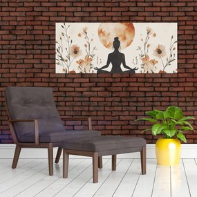 Obraz - Oranžová jóga (120x50 cm)