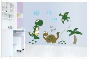 Veselá Stena Samolepka na stenu na stenu Kreslené Dinosaure