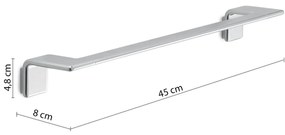 GEDY A9214513 Il Giglio držiak uterákov 45 x 8 cm, chróm