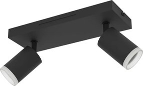 Eglo 901941 - LED RGBW stmievateľné bodové svietidlo MELITELLO-Z 2xLED/3,7W/230V čierna