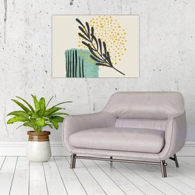 Obraz - Abstraktné listy N⁰3 (70x50 cm)