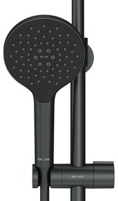 Sprchový systém AM.PM Like F07LA522 s termostatickou vaňovou a sprchovou batériou, čierny