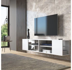 TV stolík/skrinka Franc 4 (biela). Vlastná spoľahlivá doprava až k Vám domov. 1107872