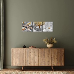 Obraz - Koláž (s hodinami) (90x30 cm)