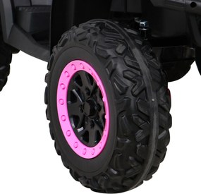 Ramiz Štvorkolka XT-Speed pre deti Ružová + 4x4 + EVA + Pomalý štart + MP3 rádio + LED