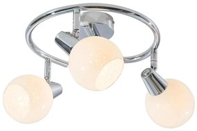 LED Bodové svietidlo DOXY 3xE14/4W/230V lesklý chróm