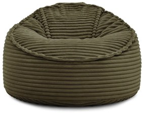 Zelený menčestrový sedací vak Socrate – Bobochic Paris