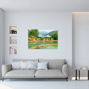 Obraz - Shanghai hotel park (90x60 cm)