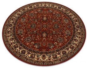Koberec KASHQAI 4362 200 ornament, bordový / béžový kruh